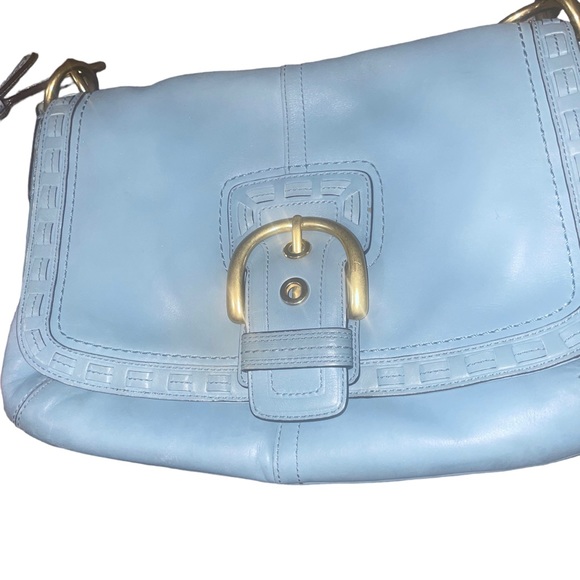 Coach Handbags - Vintage Coach Soho Legacy Blue Bag